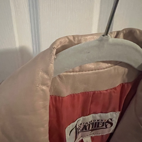 Pink western leather jacket - Picture 4 of 5